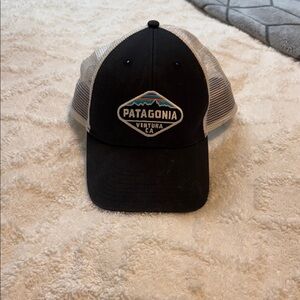 Patagonia Black and White Mesh Cap